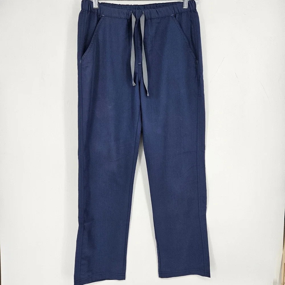 Figs Scrub Pants Mens Medium Medical Uniform Blue Healthcare Nurses